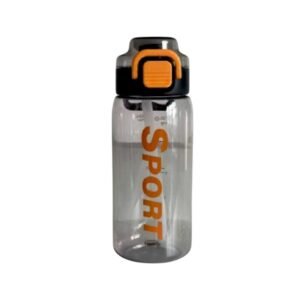 Φορητό παγούρι πλαστικό με καλαμάκι - 580ml - YS-1011 - 616311 - Black