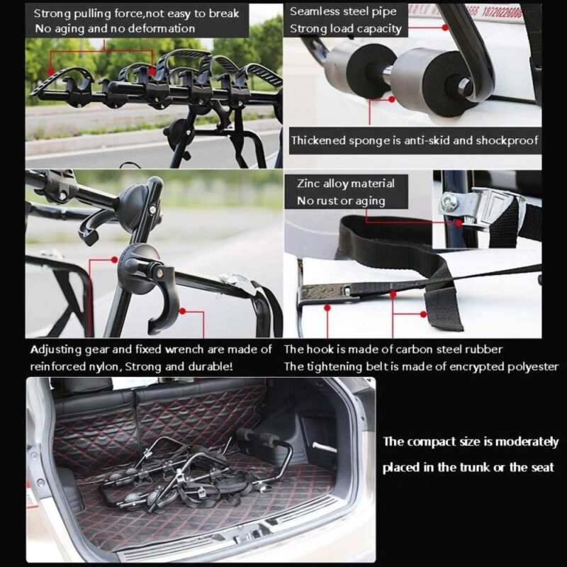 Σχάρα αυτοκινήτου για 3 ποδήλατα - SJ-541 - 653074