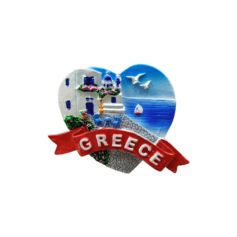 678012 Tουριστικό μαγνητάκι Souvenir – Σετ 12pcs - Resin Magnet - Greece - 678012