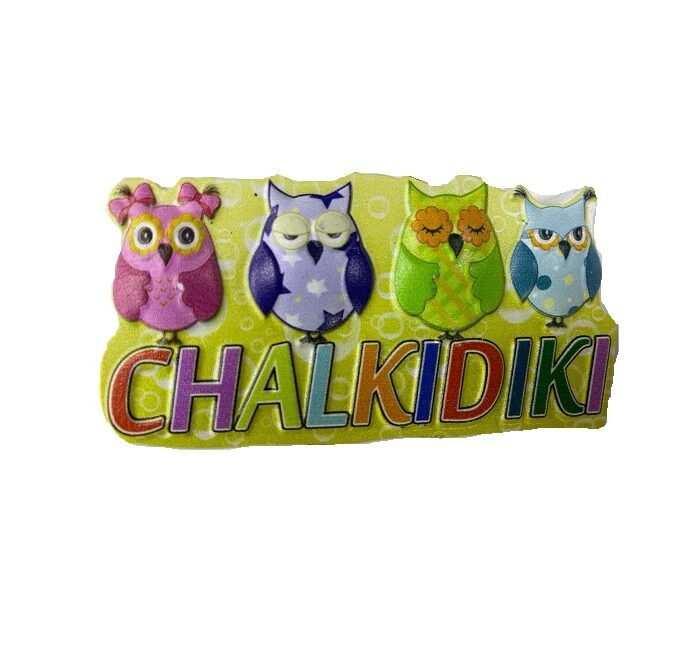 Tουριστικό μαγνητάκι Souvenir – Σετ 12pcs - Resin Magnet - Chalkidiki - 678082
