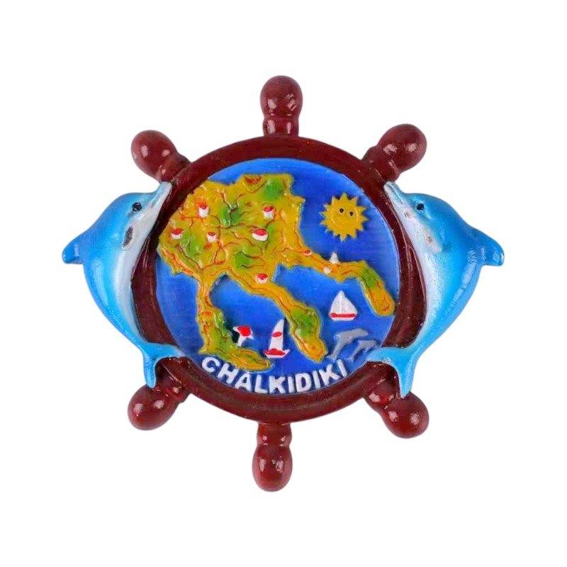 678083 Tουριστικό μαγνητάκι Souvenir – Σετ 12pcs - Resin Magnet - Chalkidiki - 678083