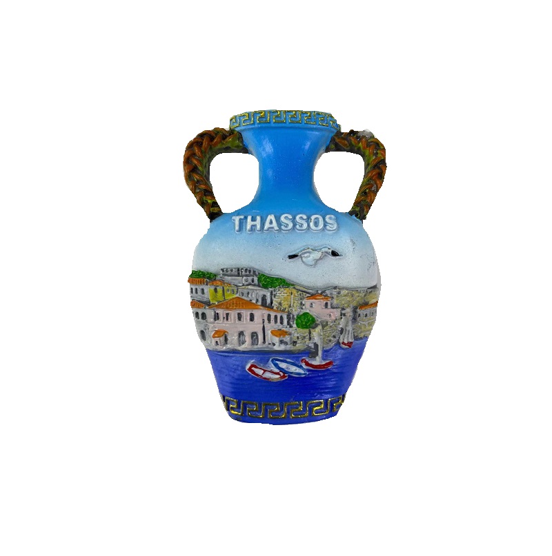 678121 Tουριστικό μαγνητάκι Souvenir - Σετ 12pcs - Resin Magnet - Thassos - 678121