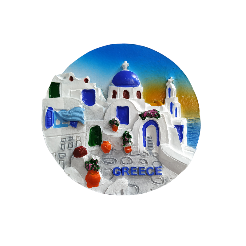678234-PhotoRoom Tουριστικό μαγνητάκι Souvenir – Σετ 12pcs - Resin Magnet - Greece - 678234