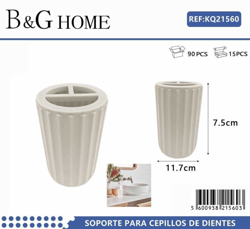 Θήκη οδοντόβουρτσας πλαστική - Beige - 21560