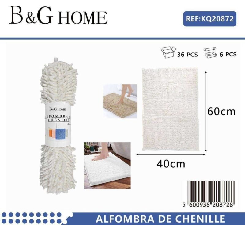 Πατάκι μπάνιου - M0829 - 40x60cm - White - 20872