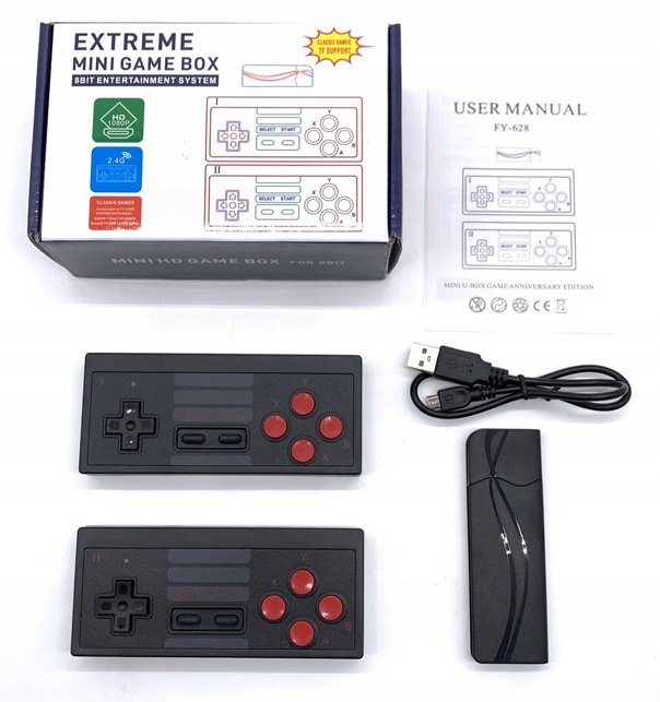 884041_1 Ασύρματη κονσόλα παιχνιδιών Mini με 2 χειριστήρια - HD08-U - 884041