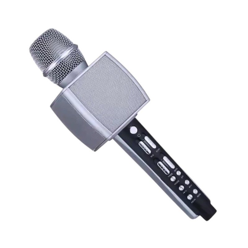 885222-1 Ασύρματο μικρόφωνο Karaoke με ηχείο - YS-92 - 885222 - Silver