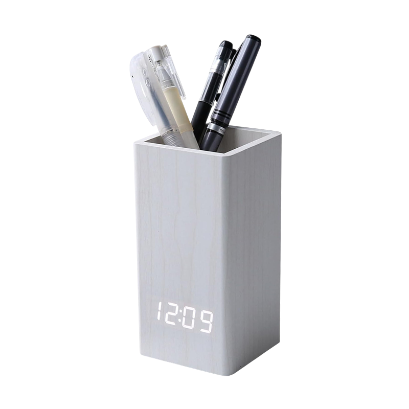 909429-1-1 Ψηφιακό ρολόι - Ξυπνητήρι & Μολυβοθήκη - ET015-2 - 909429 - White