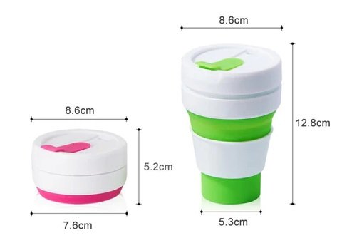 920076-2 Πτυσσόμενο παγούρι σιλικόνης - 1009 - 350ml - 920076