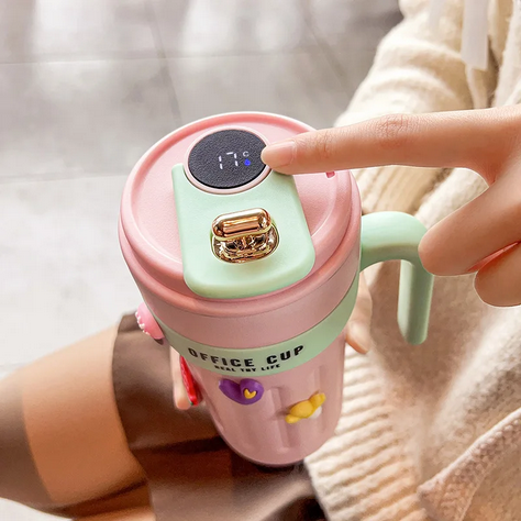 954200-2 Φορητό παγούρι-θερμός με ψηφιακό θερμόμετρο - 650ml - 954200