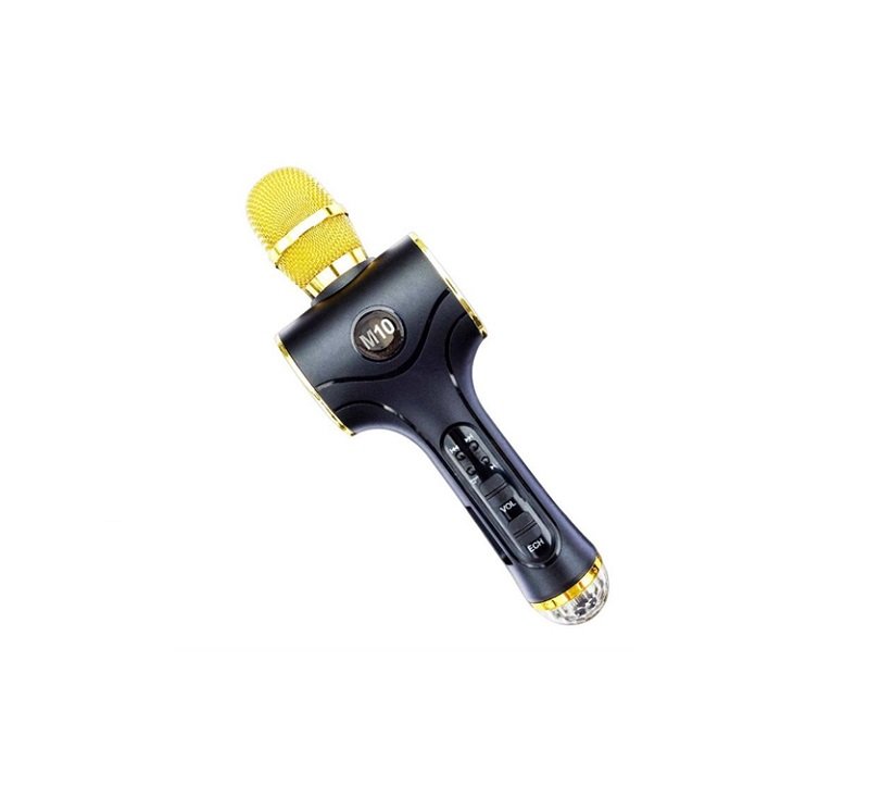 Ασύρματο μικρόφωνο Karaoke με ηχείο - M10 - 961867 - Yellow