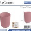 Θήκες οδοντόβουρτσας πλαστικές σε σετ 5Χ - Pink - 21753
