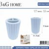 Θήκες οδοντόβουρτσας πλαστικές σε σετ 5Χ - Light Blue - 21668