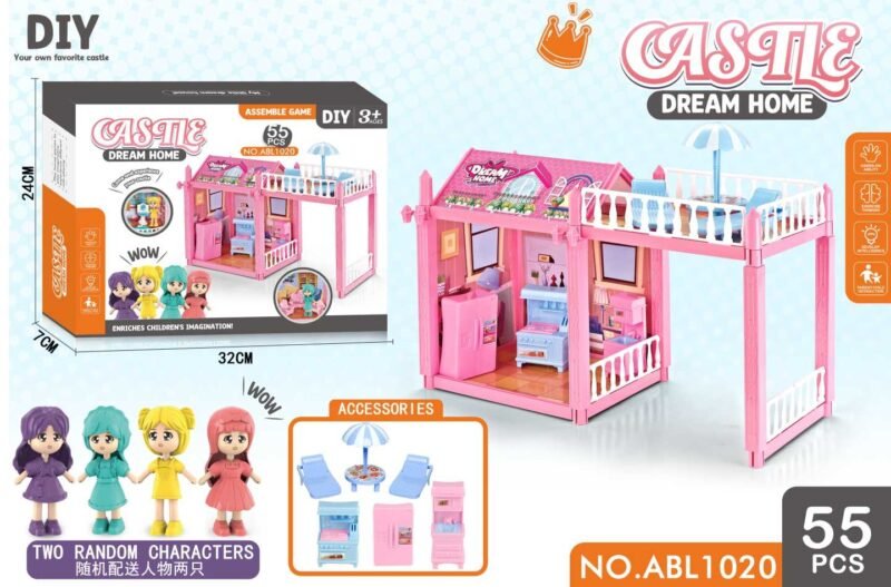 ba84ca2781843cccbfc6bab962e31074 Κουκλόσπιτο DIY - Dream Home - ABL1020 - 300671