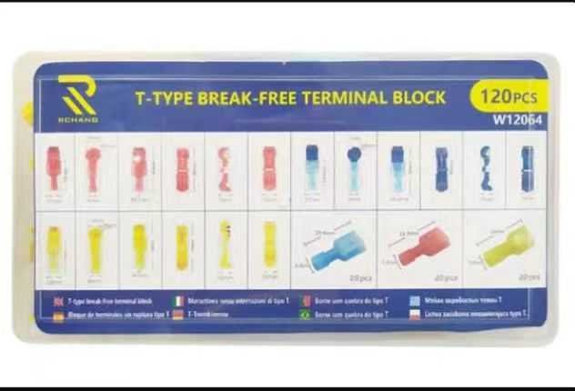 Σετ τερματικά καλωδίων T-TYPE - 120pcs - 675121TK