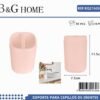 Θήκες οδοντόβουρτσας πλαστικές σε σετ 5Χ - Light Pink - 21626
