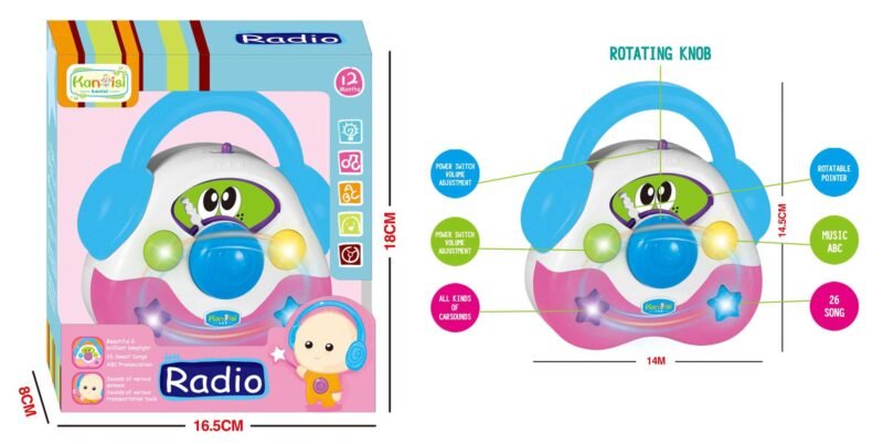 dc16f00ba5b3479e3d43d63c3a3f682a Βρεφικό εκπαιδευτικό ραδιοφωνάκι - HY655-E - 215520