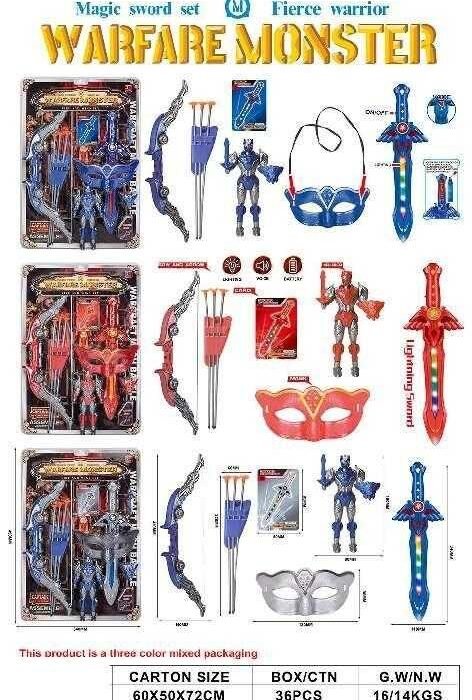 Σετ τοξοβολίας σούπερ ήρωα με σπαθί και αξεσουάρ - 608A37 - 730149