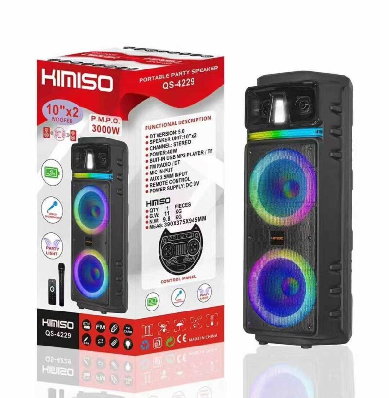 Φορητό ηχείο subwoofer με μικρόφωνο Karaoke - QS-4229 - 813140