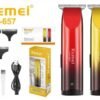 Κουρευτική μηχανή & trimmer - KM-657 - Kemei - Red