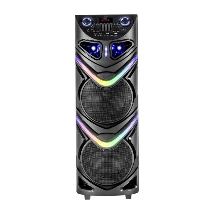 Φορητό ηχείο subwoofer με 2 μικρόφωνα Karaoke - CH-1089 - 801131