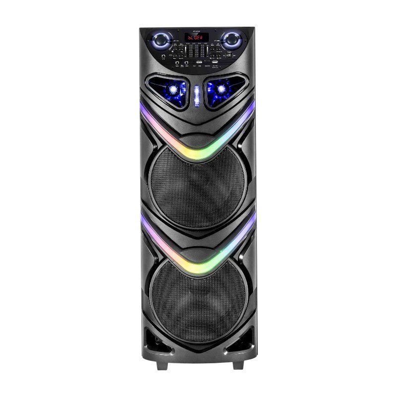 Φορητό ηχείο subwoofer με 2 μικρόφωνα Karaoke - CH-1089 - 801131