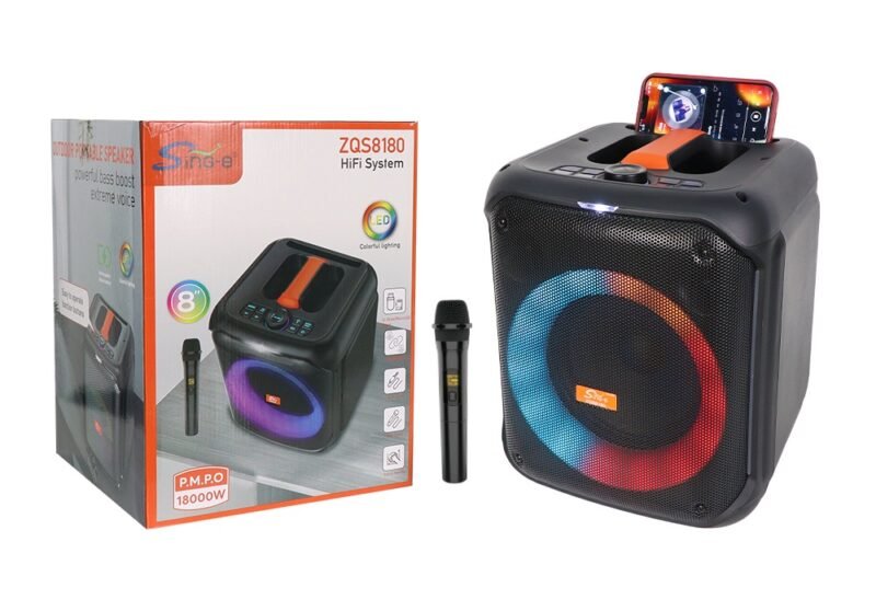 Φορητό ηχείο subwoofer με μικρόφωνο Karaoke - ZQS-8180 - 801162