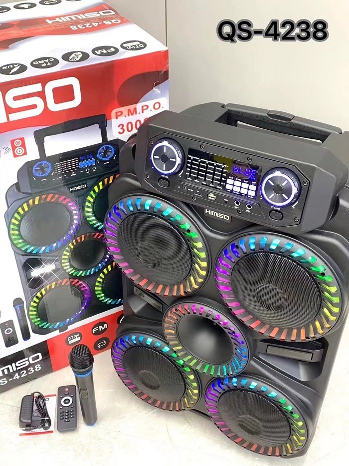 Φορητό ηχείο subwoofer με μικρόφωνο Karaoke - QS-4238 - 813126