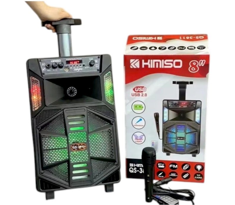 Φορητό ηχείο subwoofer με μικρόφωνο Karaoke - QS-3811 - 813188