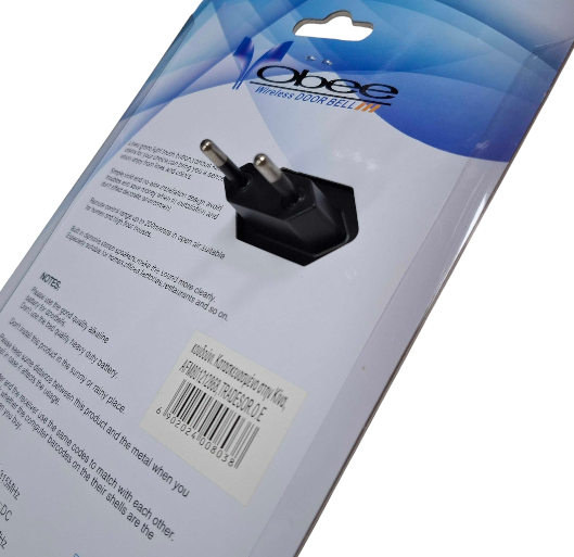 008038-2 Ασύρματο κουδούνι πόρτας - VV9 - 008038 - Black