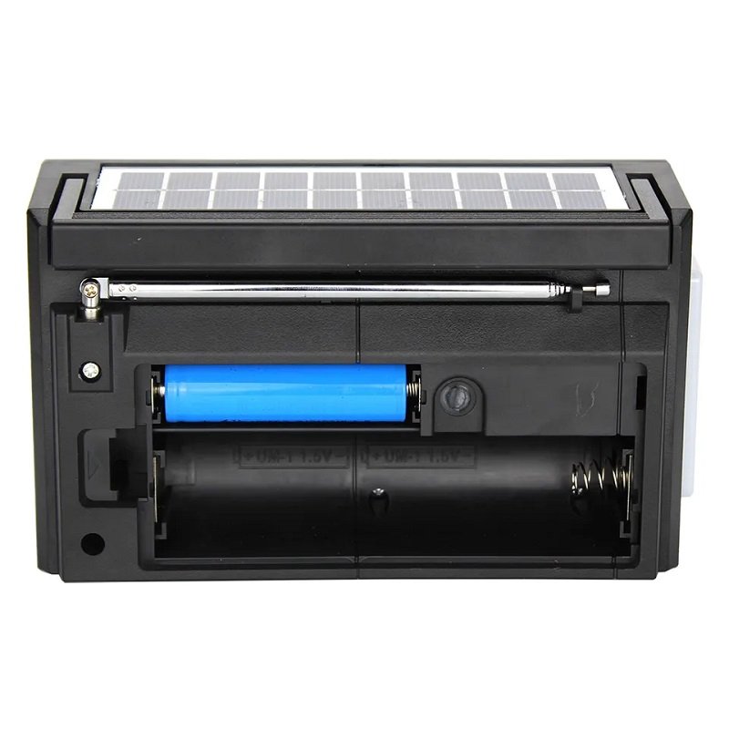 020365-2 Επαναφορτιζόμενο ραδιόφωνο με ηλιακό πάνελ - NS2036S - 020365 - Red