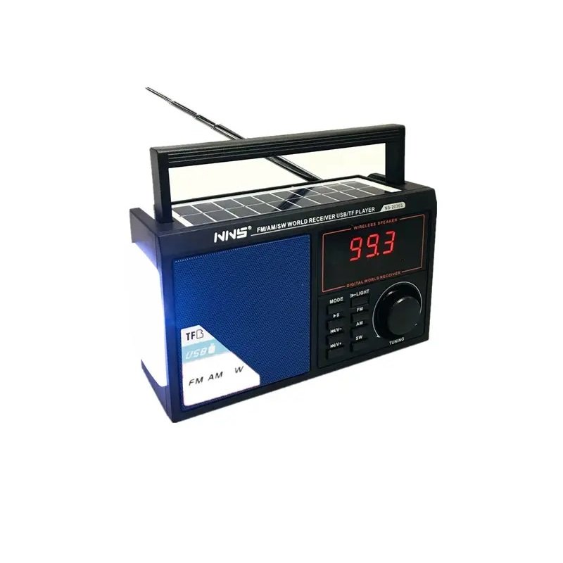 020365_bl Επαναφορτιζόμενο ραδιόφωνο με ηλιακό πάνελ - NS2036S - 020365 - Blue