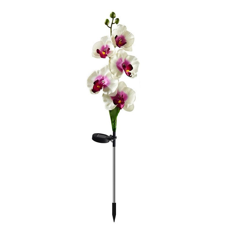 Φωτιζόμενα διακοσμητικά λουλούδια LED με ηλιακό πάνελ - 2pcs - 150388 - Purple