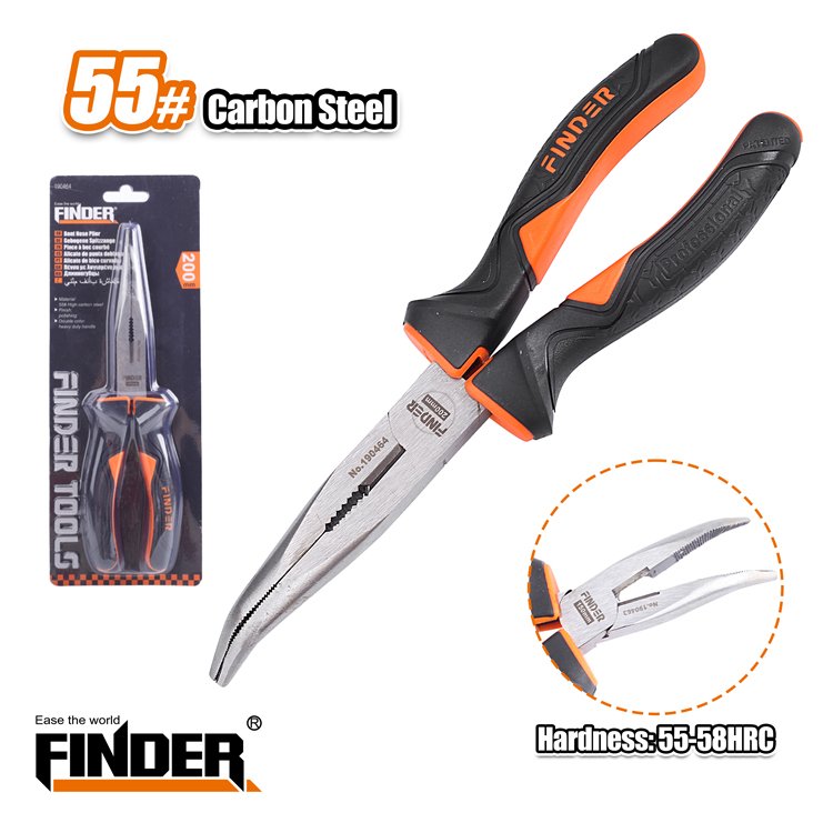 190464 Μυτοτσίμπιδο κυρτό - 8" - 200mm - Finder - 190464