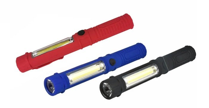 219095-3 Φακός μπαταρίας LED Mini - Ράβδος - 909A - 219095 - Black