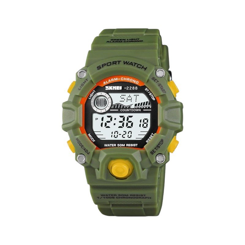 222888_green Ψηφιακό ρολόι χειρός - Skmei - 2288 - Green