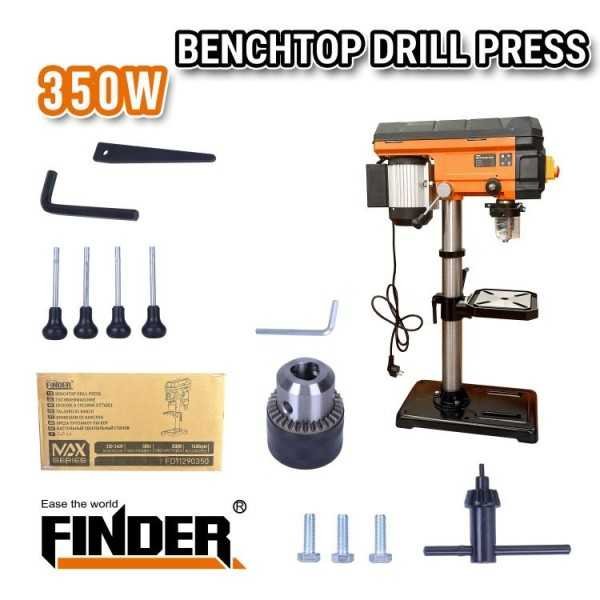 286daa9bc5898de499dcdc262f1f9c99 Κολωνάτο δράπανο πάγκου - Benchtop Drill Press - 350W/13mm - 198503 - Finder