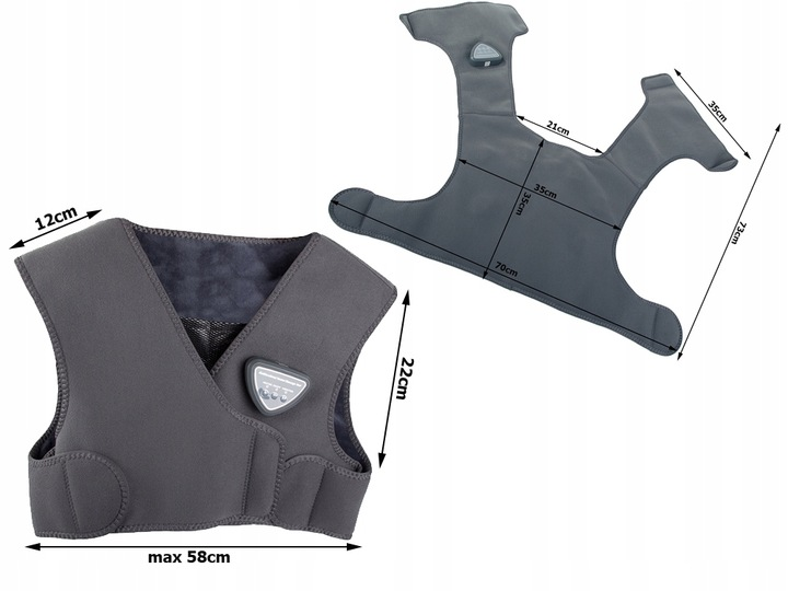 410118-2-1 Θερμαινόμενο γιλέκο μασάζ - 410118