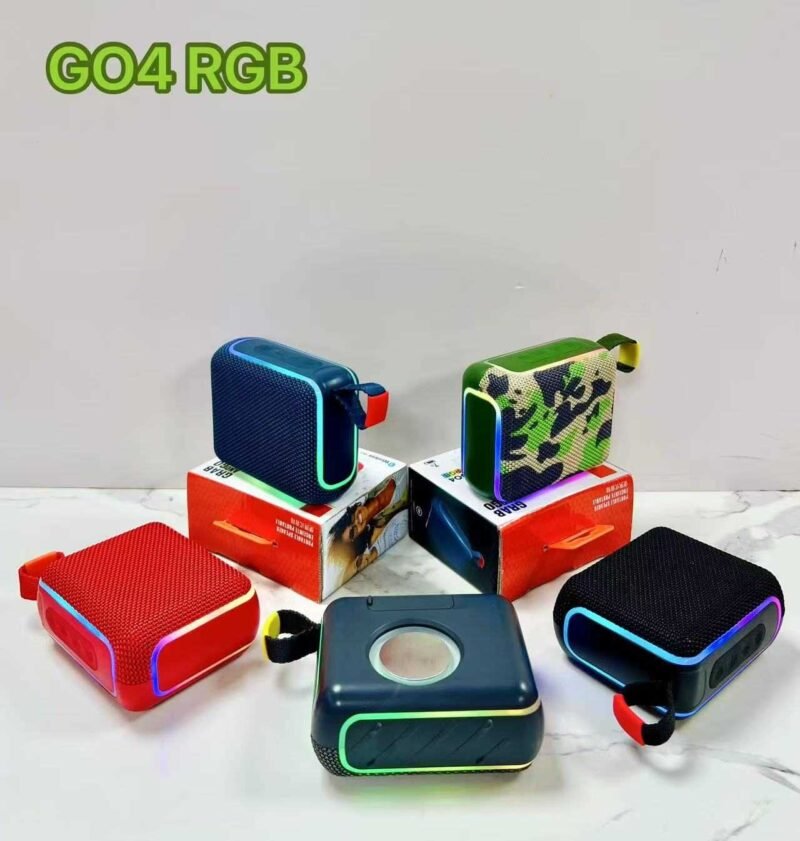 6262ab183475e4213f4e4a7c4f0ae418 Ασύρματο ηχείο Bluetooth - G04 - LED RGB - 813645 - Grey