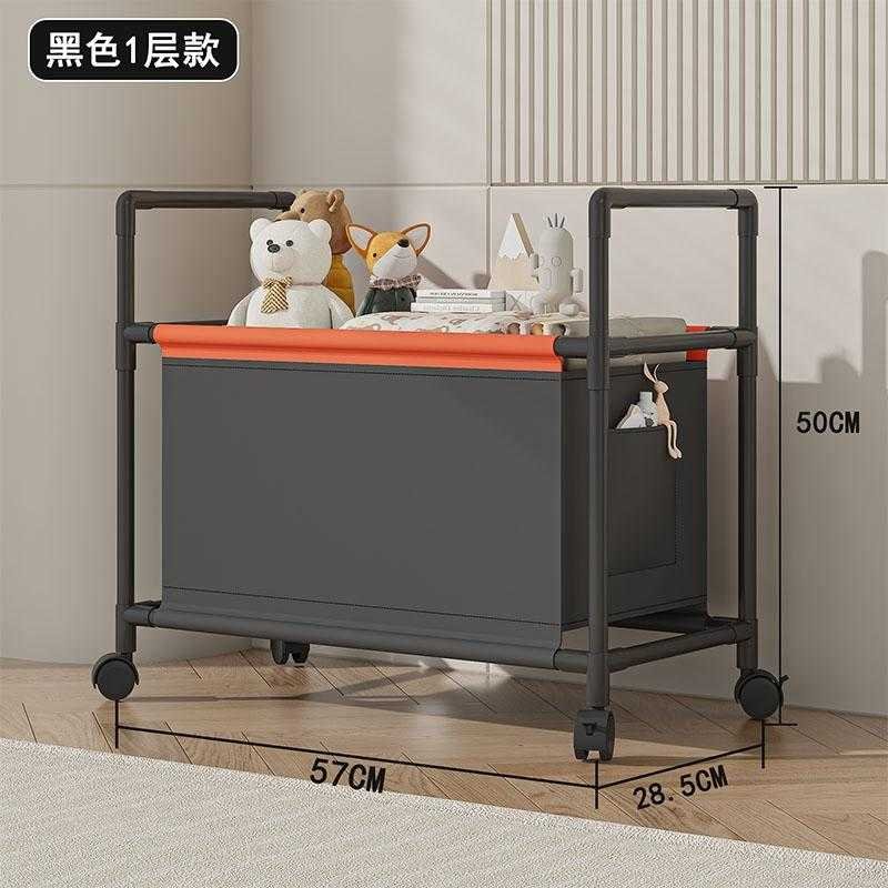 Καλάθι απλύτων & αποθήκευσης τροχήλατο - YH6906-1 - 114081 - Black