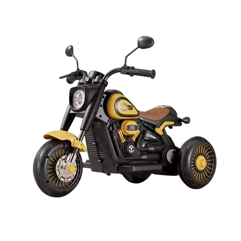701113-2-1 Παιδικό ηλεκτροκίνητο τρίκυκλο scooter - BJQ-818 - 701113 - Yellow