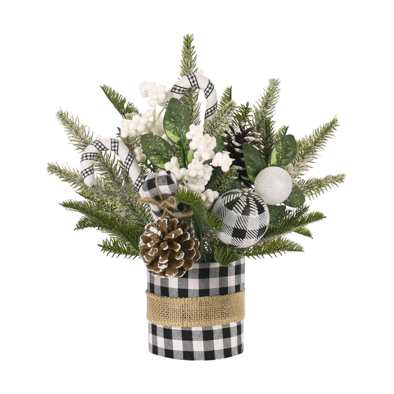 715019 Χριστουγεννιάτικο επιτραπέζιο διακοσμητικό δεντράκι - YY24XS-YZG-2407 - 30cm - 715019