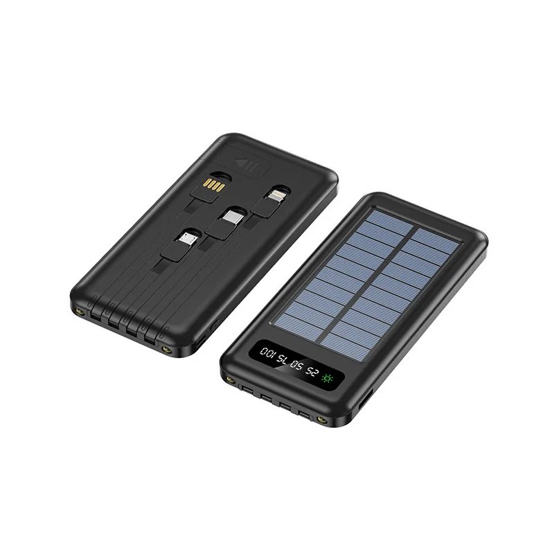 810392 Powerbank με ηλιακό πάνελ - 4in1 - 10.000mah - YM519 - 810392 - Black