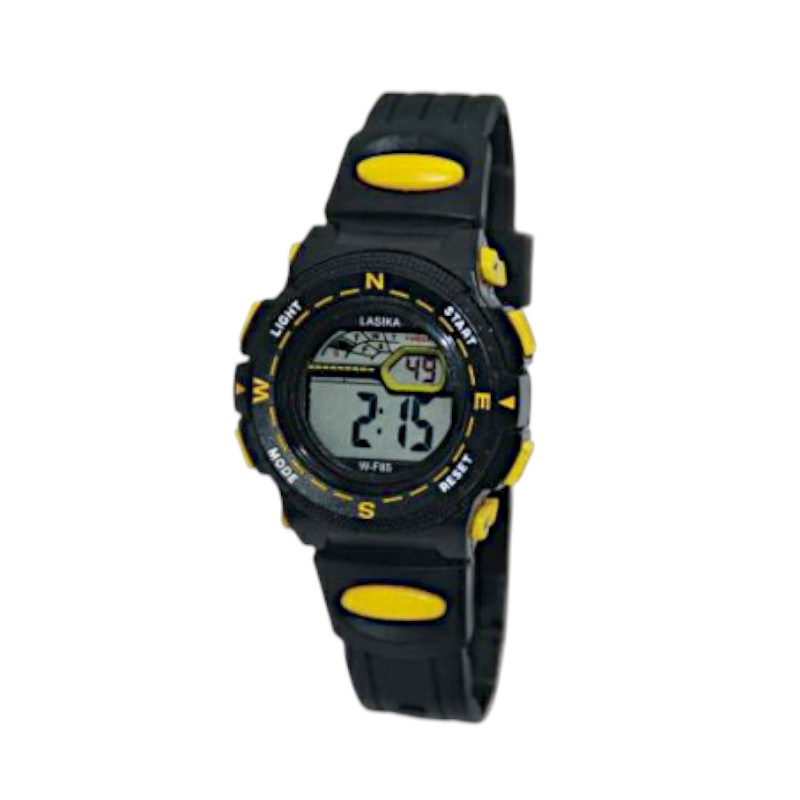 817421-3 Παιδικό ψηφιακό ρολόι χειρός - WF85 - Lasika - 115147 - Black/Yellow