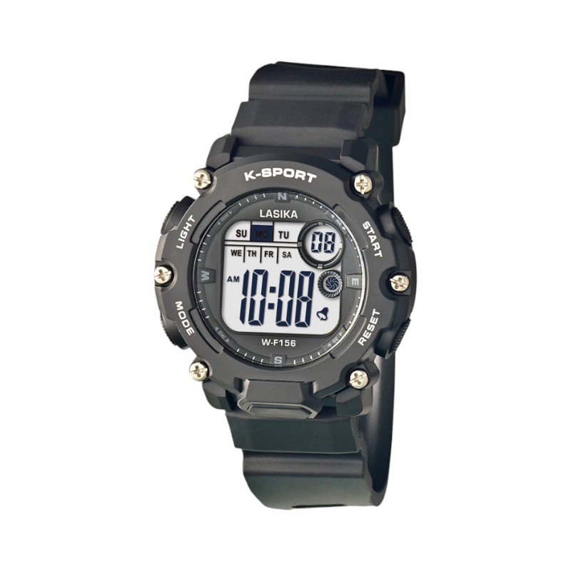 Ψηφιακό ρολόι χειρός - WF156 - Lasika - 115143 - Black/Black