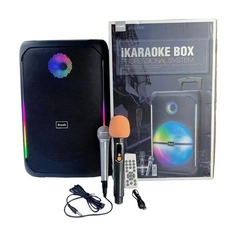 818088-2 Φορητό ηχείο subwoofer με μικρόφωνο - Karaoke Box - BTS-1808 - 818088