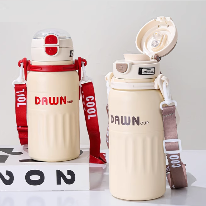 312581-1 Φορητό παγούρι-θερμός - 600ml - 312574 - Red/Beige