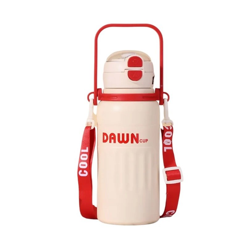 312581-4 Φορητό παγούρι-θερμός - 600ml - 312574 - Red/Beige