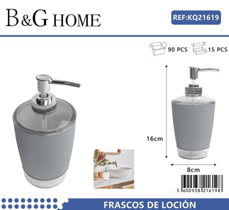 Θήκη κρεμοσάπουνου Dispenser πλαστική - Grey - 21619