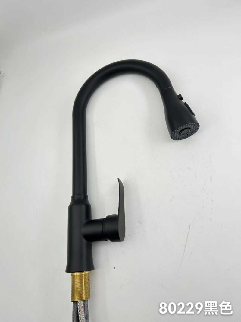 a06f75eb776e38188f58876f01bc7d94 Μπαταρία βρύσης κουζίνας με επεκτεινόμενη κεφαλή - Black - 802295